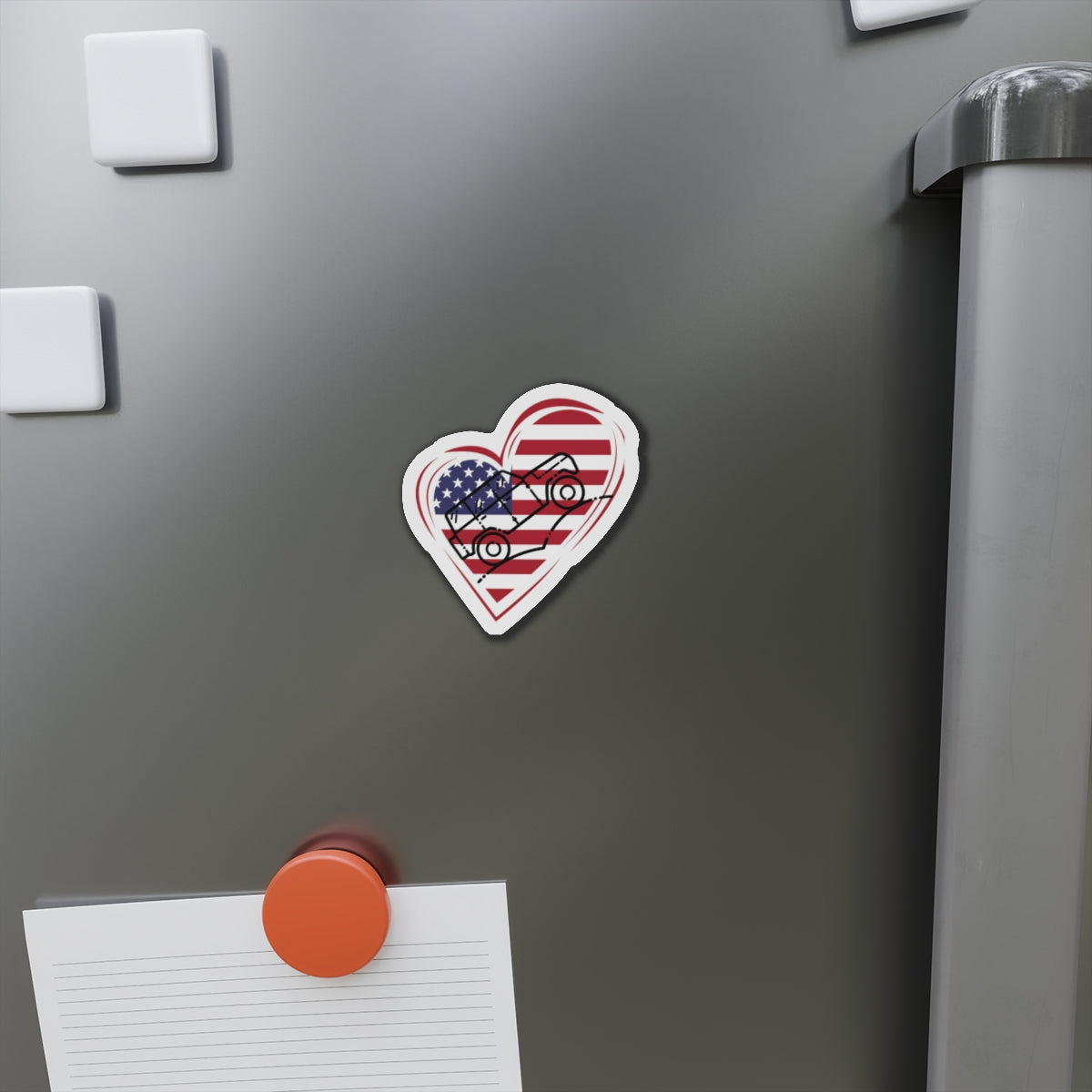 Heart American Jeeper Magnets