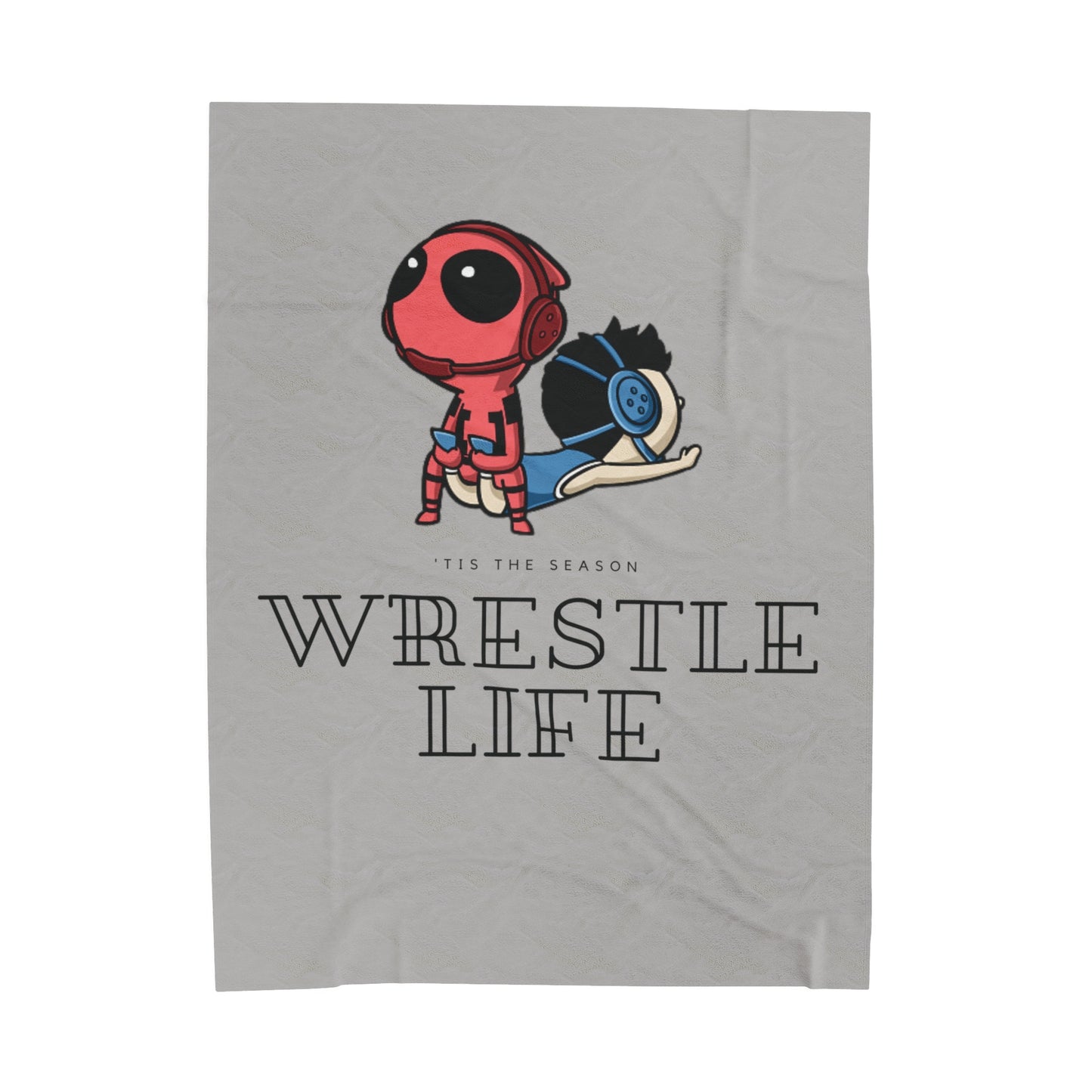 DEADPOOL WRESTLE LIFE-Velveteen Plush Blanket