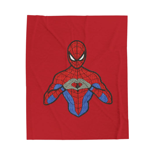 Friendly Neighborhood Spiderman-Velveteen Plush Blanket