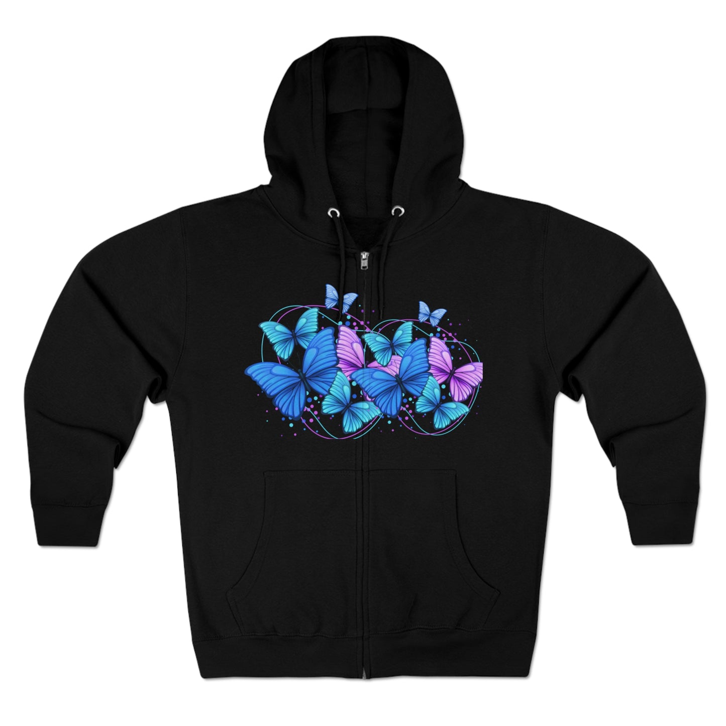 Butterfly Magic-Unisex Zip Hoodie