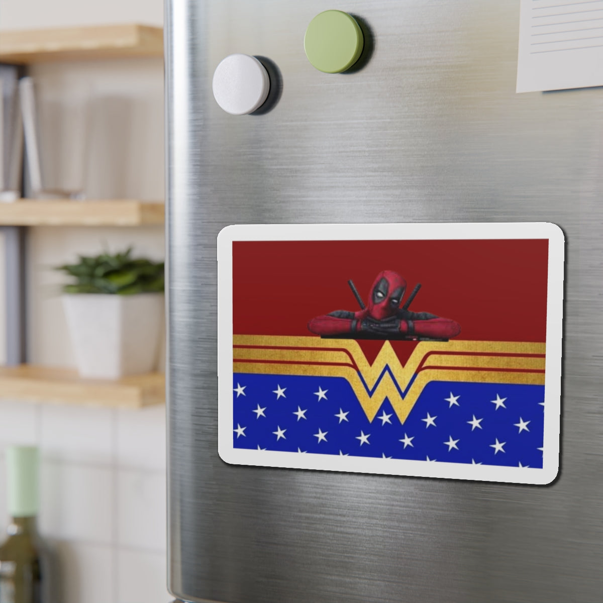 Deadpool Wonder Woman Fan Fiction Magnet