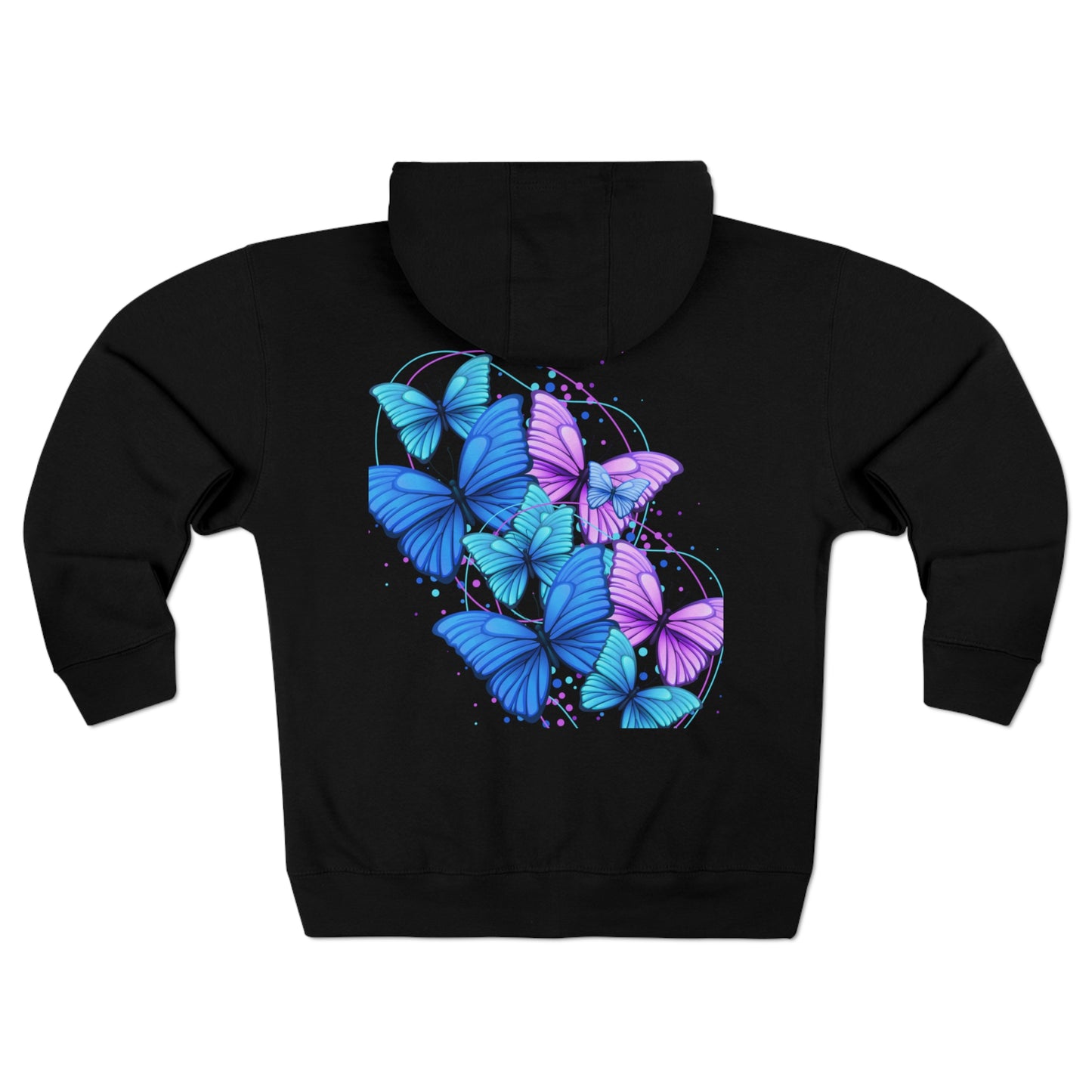 Butterfly Magic-Unisex Zip Hoodie