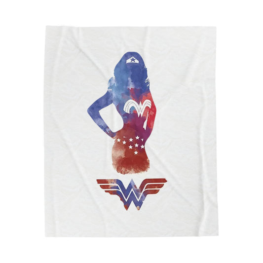 Wonder Woman-Velveteen Plush Blanket