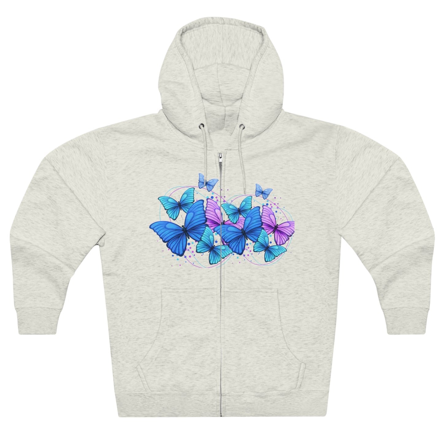 Butterfly Magic-Unisex Zip Hoodie