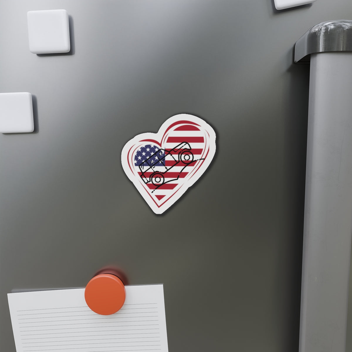 Heart American Jeeper Magnets