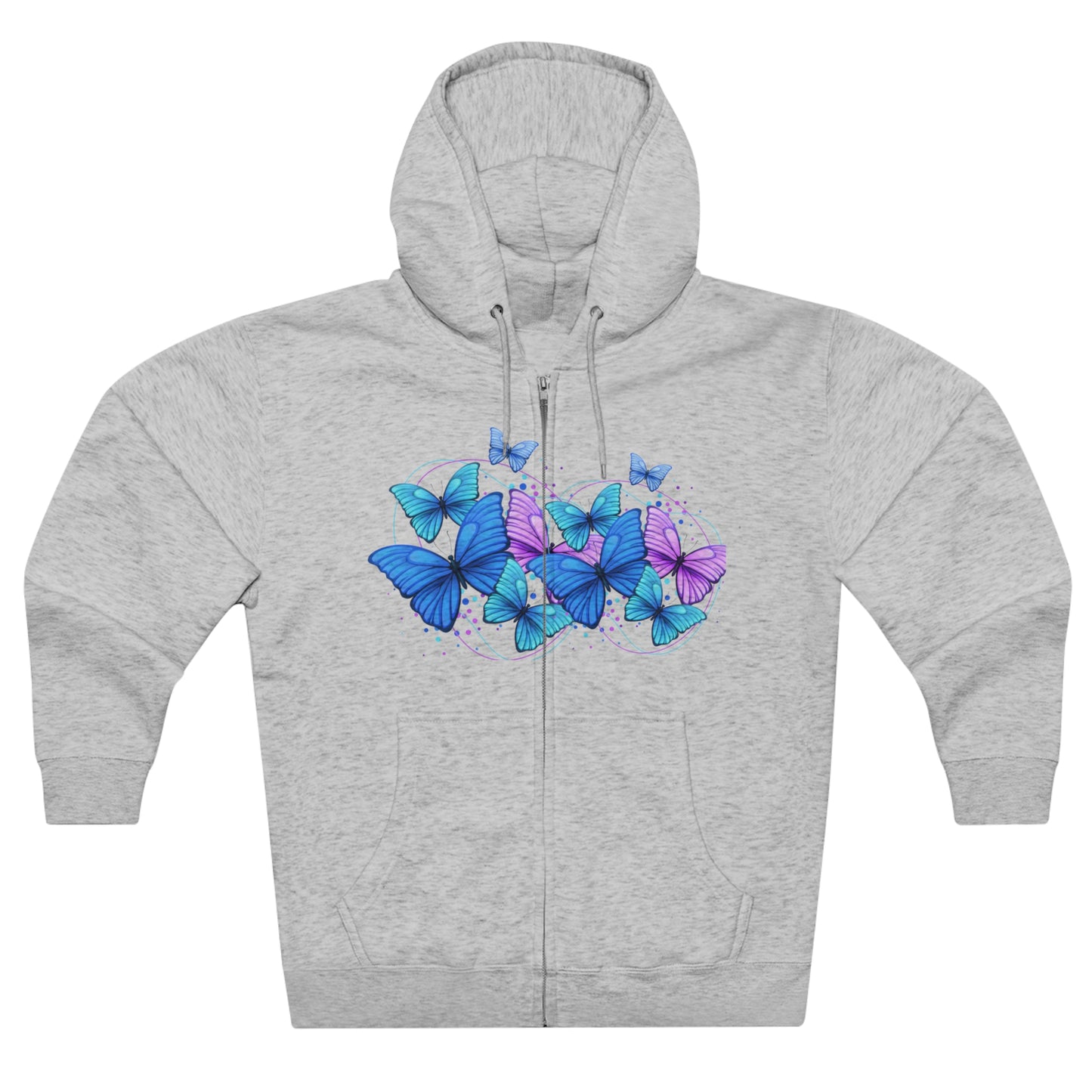 Butterfly Magic-Unisex Zip Hoodie