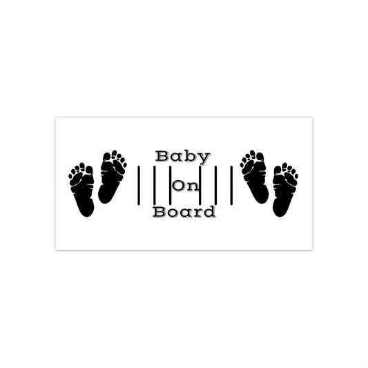 Jeep baby on board Bumper Stickers