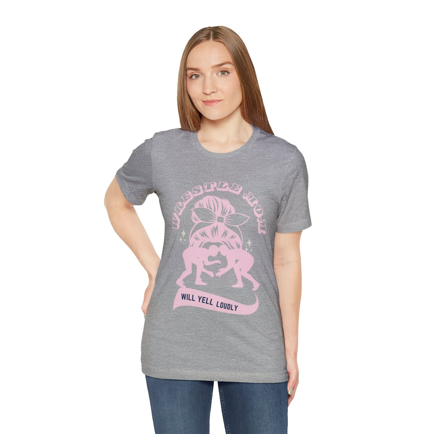 Wrestle mom proud Jersey- T