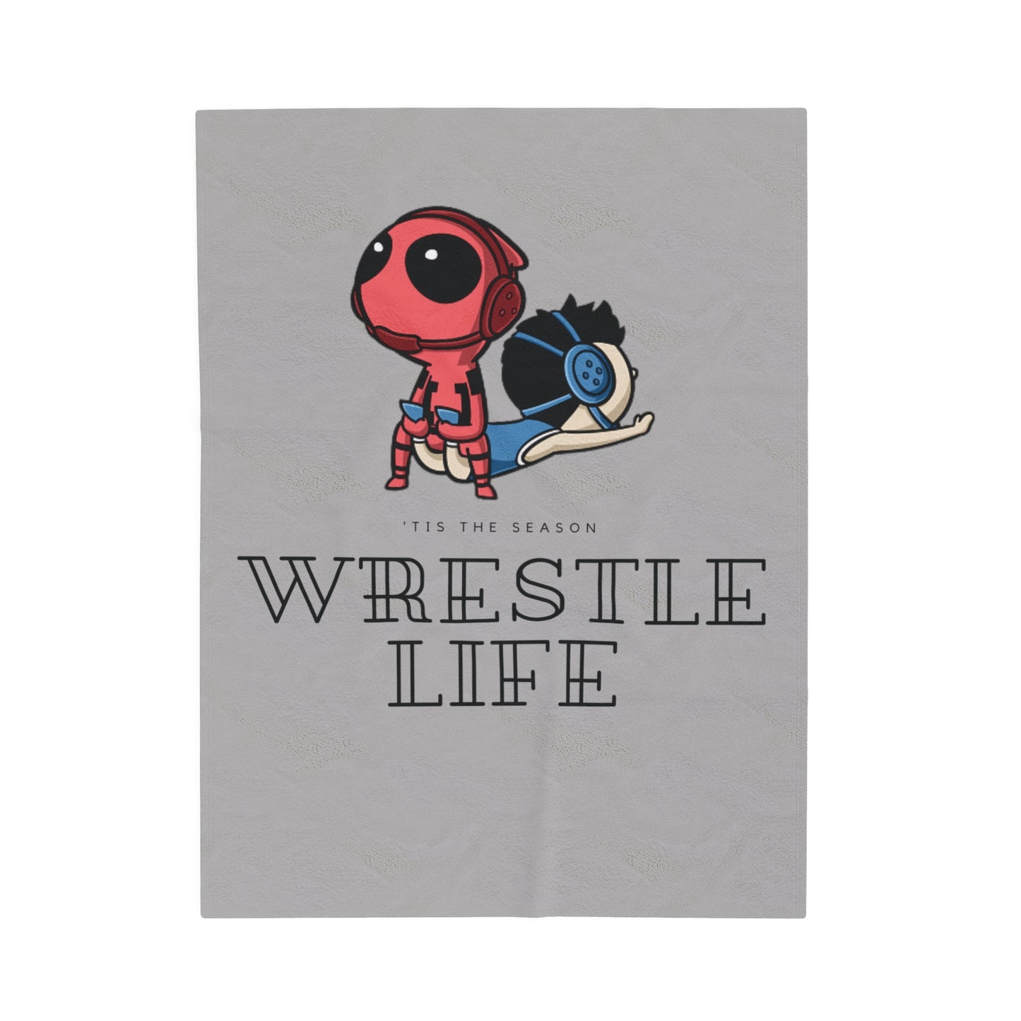 DEADPOOL WRESTLE LIFE-Velveteen Plush Blanket